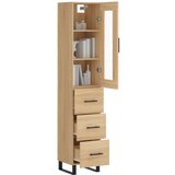  Visoka komoda hrasta sonome 34,5x34x180cm od konstruiranog drva | shoptok.hr