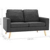  Dvosjed od tkanine tamnosivi | shoptok.hr