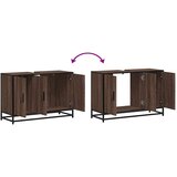  Kupaonski ormarić za umivaonik boja hrasta 90x33x60 cm drveni | shoptok.hr