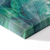  Slika - Turquoise Leaves (1 Part) Wide 60x40 | shoptok.hr