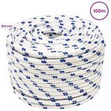  Višenamjensko pomoćno uže 14 mm 100 m Bijela i plava PP - Bijela i plava 14 mm 100 m | shoptok.hr