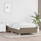  Okvir za krevet bez madraca smeđesivi 100 x 200 cm od tkanine | shoptok.hr