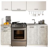 AKORD KITCHEN FURNITURE SET OLIWIA G1 1.8M WHITE-BETON, (21702841) | Shoptok.si