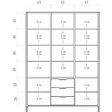 The Beds Vitrina iz masivnega hrasta v naravni barvi 140x188 cm Twig – | Shoptok.si