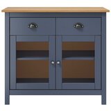Maison Chic Komoda - Predalnik Hill siva 90x40x80 cm trdna borovina, (21718200) Cene