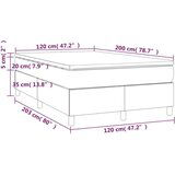  Box spring postelja z vzmetnico krem 120x200 cm blago, (20723399) | Shoptok.si