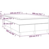  S oprugama i madracem krem 120 x 200 cm od tkanine | shoptok.hr
