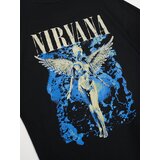 Sinsay Pamučna majica s printom na leđima Nirvana | shoptok.hr