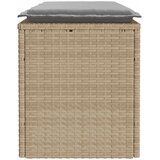  Vrtna klupa s jastukom bež 110x40x44 cm poliratan | Eponuda.com