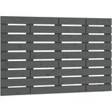 Maison Chic stensko posteljno vzglavje - vzglavna omarica - nočna omarica sivo 106x3x63 cm trdna borovina, (21707017) | Shoptok.si