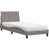  Krevet s madracem smeđesivi 80x200 cm od tkanine | shoptok.hr