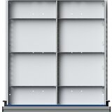 ANKE Pločevinast delilnik za predale ŠxG 500 x 540 mm, ½-delitev, za predale z višino 60 mm | Shoptok.si