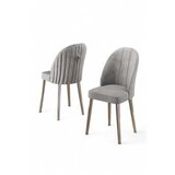 Hanah home set 2 stolice mara grey chrome Cene