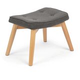 Sofotel Norse 2054 tapecirani tabure in opora za noge – temnosiva/svetla bukev | Shoptok.si