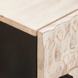  Noćni ormar s ladicama Bijelo 50 x 33 x 60 cm Čvrsto drvo manga | shoptok.hr