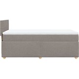  Krevet s oprugama i madracem smeđesivi 90x200 cm od tkanine | shoptok.hr