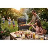 Berdsen BBQChef BD-894 vrtni žar na oglje s pokrovom, dimnikom in termometrom | Shoptok.si
