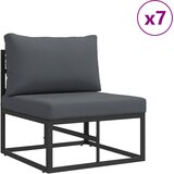 Sjedeća garnitura za vrt 11 kom. Crna Aluminij | shoptok.hr