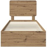  Krevetna konstrukcija s ladicama Umjetnički hrast 90 x 200 cm | shoptok.hr