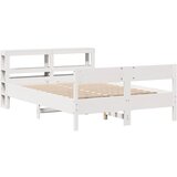 vidaXL Okvir kreveta bez madraca bijeli 140x200 cm od masivne borovine Cijene