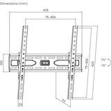 BIT FORCE nagibni zidni nosač za TV BUFFER WM-75-T | shoptok.hr