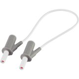 Voltcraft MSB-501 varnostni merilni kabel lamelni vtič 4 mm lamelni vtič 4 mm 25.00 cm bela 1 kos, (20422848) Cene