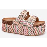Boto Women's Sandals On Chunky Platform With Weaving And Buckles Multicolor | ePonuda.com