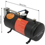 Oem Kompresor zraka s rezervoarjem, 150 PSI največji tlak, 0.79 galonska kapaciteta, kompakten dizajn -črna, (5000113806) | Shoptok.si
