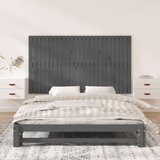  Zidno uzglavlje sivo 159 5x3x90 cm od masivne borovine | shoptok.hr