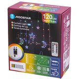 Aigostar led rgby spoljni božićni lanac 120xLED/6W/230V/8 funkcija 3x0,6m IP44 + daljinski upravljač | Eponuda.com