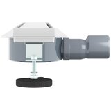 Tuš kanal 2-u-1 sa 360° sifonom Srebrno 54 x 11 x 9,5 cm | shoptok.hr