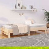  Izvlečna dnevna postelja 2x(90x200) cm trdna borovina, (20600947) | Shoptok.si