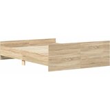  Okvir kreveta s uzglavljem i podnožjem boja hrasta 120x190 cm | shoptok.hr