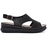 GOODIN Black sandals on a light platform | Shoptok.si