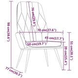  Stolica za opuštanje boja senfa baršunasta | shoptok.hr