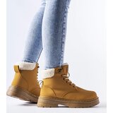 Gemre Brown insulated work boots Burgundy | Shoptok.si