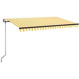 Tenda na automatsko uvlačenje 400 x 350 cm žuto-bijela | Eponuda.com