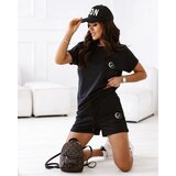 Resti Cotton two-piece women's sports set with shorts and t-shirt | Shoptok.si