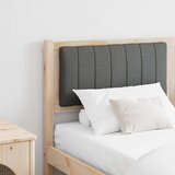 vidaXL Tapecirano vzglavje Rjava 160 cm Masivna borovina in tkanina | Shoptok.si