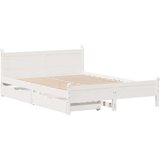  Okvir kreveta bez madraca bijeli 150x200 cm od masivne borovine | shoptok.hr