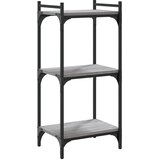  Regal za knjige s 3 razine siva boja hrasta 40x30x86 cm drveni | Eponuda.ba