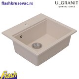  Granitna sudopera Ulgranit ULG560 (BEŽ) + fleksibilna slavina Minotti - SET | Eponuda.com