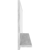 Kupaonsko ogledalo boja betona 90x10,5x37 cm konstruirano drvo | Eponuda.com