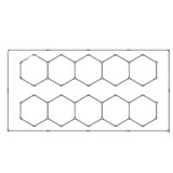  Hexagon LED tube 10 heads light 632W 6500K 4845*2430mm Cene