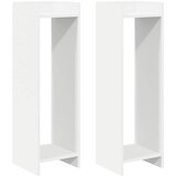  Stalak za biljke s policom 2 pcs Bijeli 30 x 30 x 100 cm | shoptok.hr