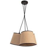  Duolla - Luster na sajli ROSSA 3xE27/15W/230V, prečnik 45 cm, braon/crna | Eponuda.com