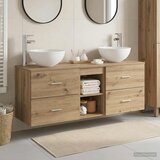  Set ormarića za kupaonicu 3 kom. Hrast artisan 129 x 35 x 80 cm Cijene