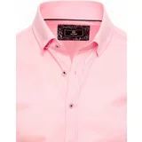 DStreet Men's Short Sleeve Shirt pink