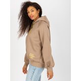 ex moda Sweatshirt-EM-BL-407.06-dark beige | Shoptok.si