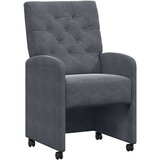  Blagovačke stolice s kotačima 2 pcs Tamno siva 58 x 67 x 97 cm | Eponuda.ba